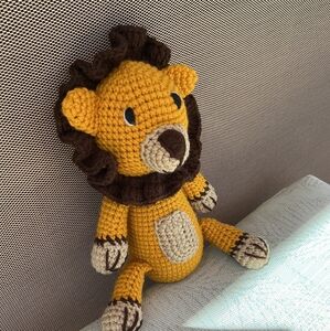 Handmade Crochet Lion Plush